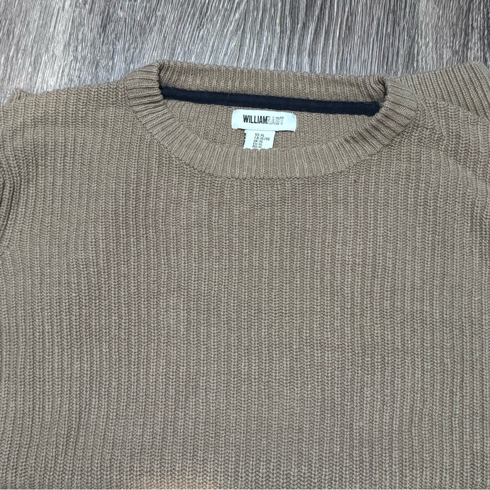 William Rast Men's Tan Crewneck Sweater